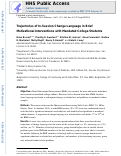 Cover page: Trajectories of In-Session Change Language in Brief Motivational Interventions With Mandated College Students