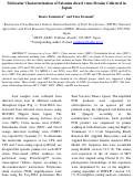 Cover page: Molecular Characterization of Satsuma Dwarf Virus Strains Collected in Japan