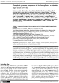 Cover page: Complete genome sequence of Archaeoglobus profundus type strain (AV18T)