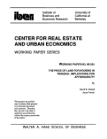 Cover page: The Price of Land for Housing in Trinidad: Implications for Affordability