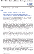 Cover page: IMPACT OF RACE AND ETHNICITY UPON MALNUTRITION INFLAMMATION SCORE AND MORTALITY RISK IN A PROSPECTIVE HEMODIALYSIS COHORT