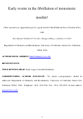 Cover page: Early events in the fibrillation of monomeric insulin.