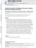 Cover page: Homework completion via telephone and in-person Cognitive Behavioral Therapy among Latinos.