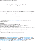 Cover page: Reply to “Empathic communication: The premise of inclusive care for historically excluded populations”