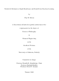 Cover page: Statistical Mechanics of Lipid Membranes and Data-Driven Reaction Learning