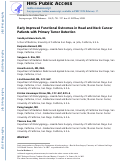 Cover page: Early Improved Functional Outcomes in Head and Neck Cancer Patients with Primary Tumor Detection