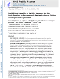 Cover page: Racial/ethnic disparities in wait‐list outcomes are only partly explained by socioeconomic deprivation among children awaiting liver transplantation