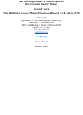 Cover page: Land Use Change Dynamics in Southern California: Does Geographic Elasticity Matter?