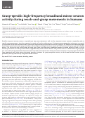 Cover page: Grasp-specific high-frequency broadband mirror neuron activity during reach-and-grasp movements in humans.