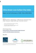 Cover page: China Green Low-Carbon City Index