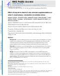 Cover page: Effect of long-term vitamin E and selenium supplementation on urine F2-isoprostanes, a biomarker of oxidative stress