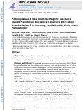 Cover page: Pathological and 3 Tesla Volumetric Magnetic Resonance Imaging Predictors of Biochemical Recurrence after Robotic Assisted Radical Prostatectomy: Correlation with Whole Mount Histopathology