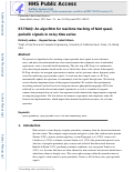 Cover page: RT-TRAQ: An algorithm for real-time tracking of faint quasi-periodic signals in noisy time series