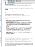 Cover page: Alcohol Consumption Patterns and Cognitive Impairment in Older Women