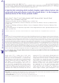 Cover page: A high-fat diet containing whole walnuts (Juglans regia) reduces tumour size and growth along with plasma insulin-like growth factor 1 in the transgenic adenocarcinoma of the mouse prostate model