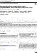 Cover page: Development of Clinician-Reported Outcome (ClinRO) and Patient-Reported Outcome (PRO) Measures for Eyebrow, Eyelash and Nail Assessment in Alopecia Areata