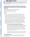 Cover page: Future Directions in the Study of Early-Life Stress and Physical and Emotional Health: Implications of the Neuroimmune Network Hypothesis.