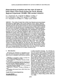 Cover page: Photochemical production and loss rates of ozone at Sable Island, Nova Scotia during the North Atlantic Regional Experiment (NARE) 1993 summer intensive