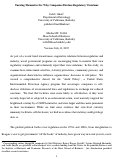 Cover page: Turning Themselves In: Why Companies Disclose Regulatory Violations