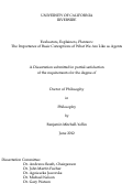 Cover page: Evaluators, Explainers, Planners: The Importance of Basic Conceptions of What We Are Like as Agents