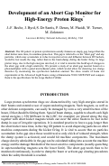 Cover page: Development of an abort gap monitor for high-energy proton rings