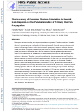 Cover page: The Accuracy of Cerenkov Photons Simulation in Geant4/Gate Depends on the Parameterization of Primary Electron Propagation