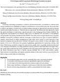 Cover page: A novel approach for large-scale wind energy potential assessment