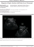 Cover page: Diagnosis of Septic Abortion with Point-of-care Ultrasound