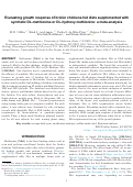 Cover page: Evaluating growth response of broiler chickens fed diets supplemented with synthetic DL-methionine or DL-hydroxy methionine: a meta-analysis