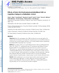 Cover page: Effects of early-life environment and adulthood SES on cognitive change in a multiethnic cohort