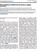 Cover page: Microsatellitosis in Merkel cell carcinoma: a staging quandary