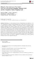 Cover page: When Is a New Scale not a New Scale? The Case of the Bergen Shopping Addiction Scale and the Compulsive Online Shopping Scale