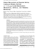 Cover page: Stress Relaxation of Porcine Septal Cartilage During Nd:YAG (λ=1.32 μm) Laser Irradiation: Mechanical, Optical, and Thermal Responses.