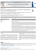 Cover page: Impact of social determinants of health on perioperative opioid utilization in patients with lumbar degeneration.