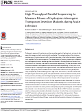 Cover page: High-Throughput Parallel Sequencing to Measure Fitness of Leptospira interrogans Transposon Insertion Mutants during Acute Infection