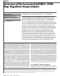 Cover page: Structure of the lysosomal mTORC1–TFEB–Rag–Ragulator megacomplex