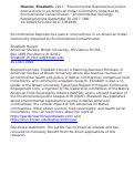 Cover page: Environmental reproductive justice: intersections in an American Indian community impacted by environmental contamination