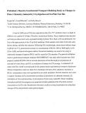 Cover page: Preliminary reactive geochemical transport modeling study on changes in water chemistry induced by CO2 injection at Frio Pilot Test Site