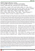 Cover page: WDR26 Haploinsufficiency Causes a Recognizable Syndrome of Intellectual Disability, Seizures, Abnormal Gait, and Distinctive Facial Features