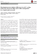 Cover page: Biochemical proxies indicate differences in soil C cycling induced by long-term tillage and residue management in a tropical agroecosystem