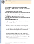 Cover page: The association between oral health literacy and failed appointments in adults attending a university‐based general dental clinic