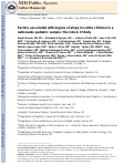 Cover page: Factors associated with degree of atopy in Latino children in a nationwide pediatric sample: The Genes-environments and Admixture in Latino Asthmatics (GALA II) study