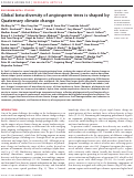 Cover page: Global beta-diversity of angiosperm trees is shaped by Quaternary climate change