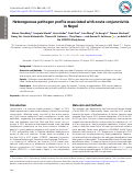 Cover page: Heterogenous pathogen profile associated with acute conjunctivitis in Nepal.