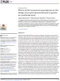 Cover page: Effects of fish movement assumptions on the design of a marine protected area to protect an overfished stock