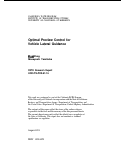 Cover page: Optimal Preview Control For Vehicle Lateral Guidance