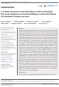 Cover page: C‐section increases cecal abundance of the archetypal bile acid and glucocorticoid modifying Lachnoclostridium [clostridium] scindens in mice