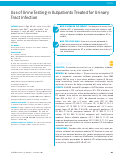 Cover page: Use of Urine Testing in Outpatients Treated for Urinary Tract Infection