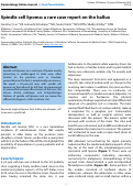 Cover page: Spindle cell lipoma: a rare case report on the hallux