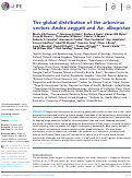 Cover page: The global distribution of the arbovirus vectors Aedes aegypti and Ae. albopictus